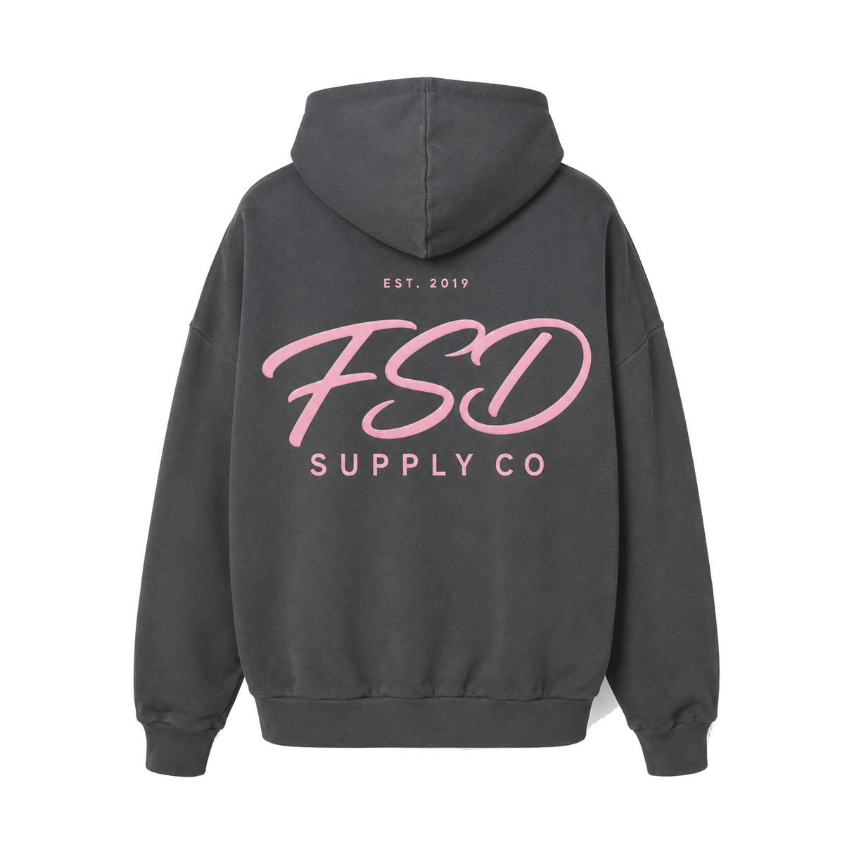 FSD Supply Co Pink Hoodie Back Print