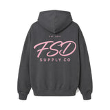 FSD Supply Co Pink Hoodie Back Print