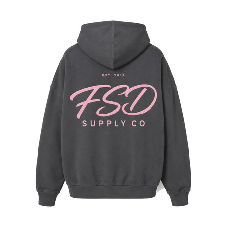 FSD Supply Co Pink Hoodie Back Print