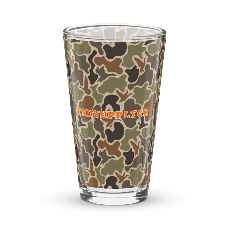 "Duck Camo" Glass Cup