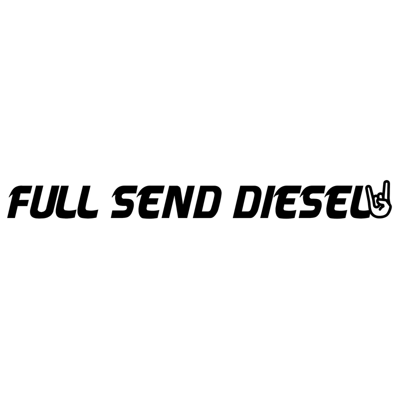 Full Send Diesel Windshield Banner Decal