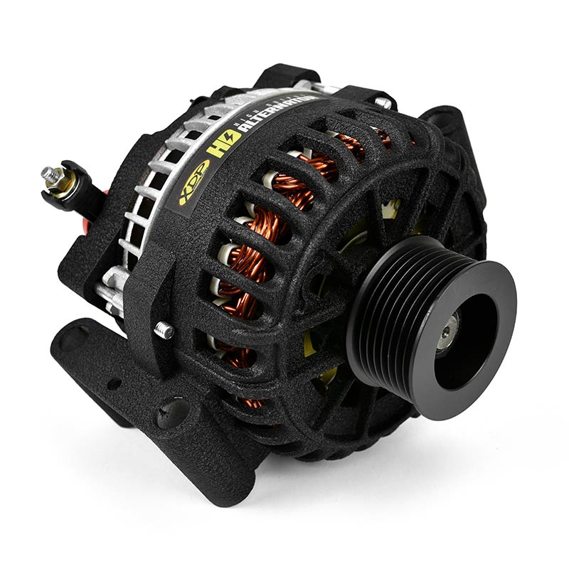 XDP Wrinkle Black HD High Output Alternator 1999-2003 Ford 7.3L Powerstroke XD356