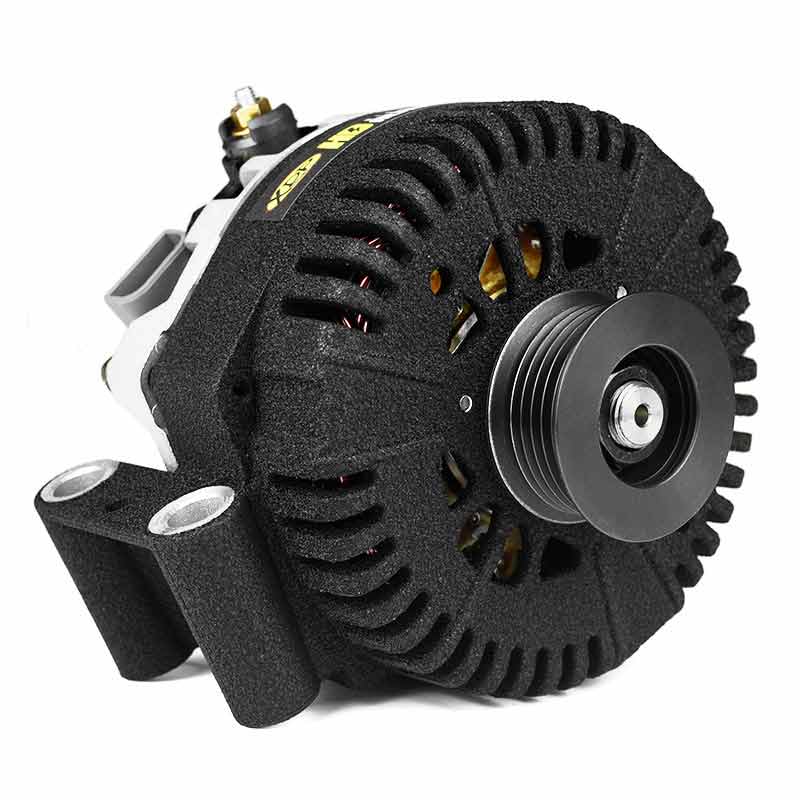 XDP Wrinkle Black HD High Output Secondary Alternator XD358 For 2003-2007 Ford 6.0L Powerstroke