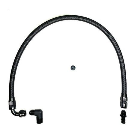 FSD 2003-2007 Dodge Cummins Lower Heater Hose Black Braided-fsd-Full Send Diesel